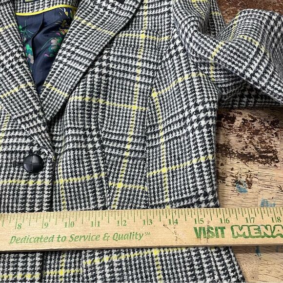 Boden British Tweed By Moon Wool Blazer Glen Check Plaid Academia Women’s US 6P - Picture 8 of 12
